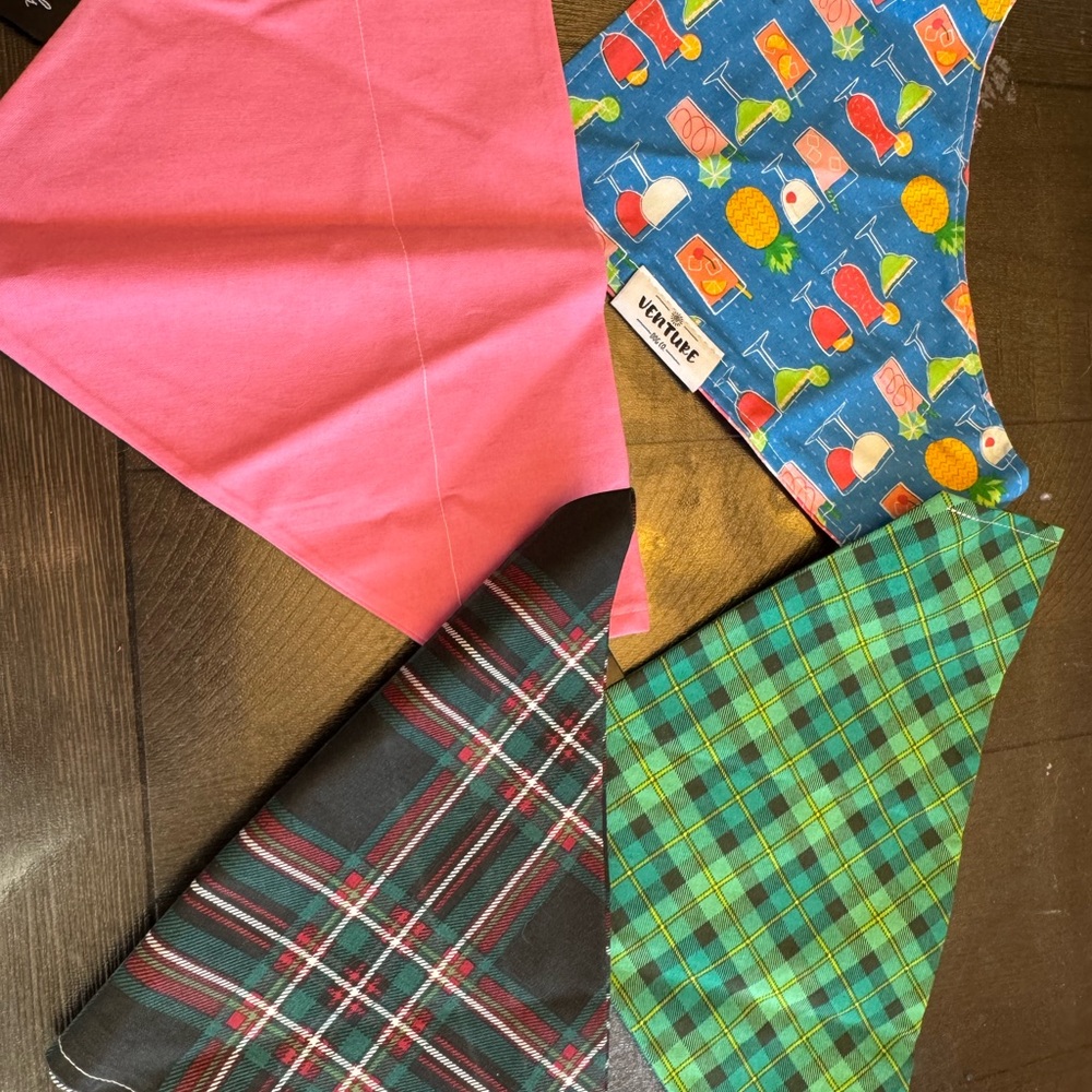 Sophie Colorful Dog Bandana Set - Medium to Large Dog